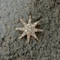 Diamond Starburst Pendant 14k Solid Gold Star Charm Pendant Birthday Gift Charm