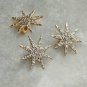 Diamond Starburst Pendant 14k Solid Gold Star Charm Pendant Birthday Gift Charm