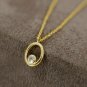 Diamond Solitaire Pendant Necklace Solid 14k Gold Diamond Wedding Necklace Gift.