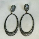 Statement Earring Pave Diamond 14k Gold&925 Silver Diamond Wedding Bridal Gift.