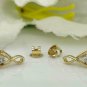 14k Solid Gold Fish Earring Natural Diamond Bridal Wedding Jewelry Gift Earring.