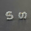 Diamond Initial Earring 14k Solid Gold Initial Personalized Earring Stud Jewelry Diamond Initial Earring 14k Solid Gold Initial Personalized Earring Stud Jewelry