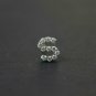 Diamond Initial Earring 14k Solid Gold Initial Personalized Earring Stud Jewelry