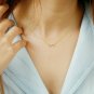 Diamond Infinity Pendant Necklace 14k Solid Gold Infinity Symbol Workwear Luck.