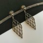 Pave Diamond Modern Earring 14k Gold&925 Silver Diamond Fine Earring.