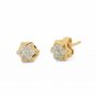 Star Stud Earring 14k Solid Gold Diamond Minimalist Designer Anniversary Jewelry
