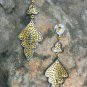 Pave Diamond Filigree Earring 14k Gold&925 Silver Diamond Earring Valentine Gift