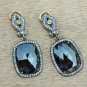 Pave Diamond Dangle Earring 14k Gold&925 Silver Spinel Earring Birthday Gift.