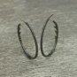Designer Hoop Earring 925 Silver Pave Diamond Hoop Earring Diamond Earring NST.