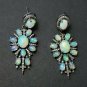 Ethiopian Opal Designer Earring 925 Silver Diamond Dangle Earring Wedding Gift.