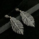 Diamond Leaves Earring 925 Silver Diamond Palm Leaves Designer Earring Gifts. Diamond Leaves Earring 925 Silver Diamond Palm Leaves Designer Earring Gifts.