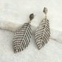 Diamond Leaves Earring 925 Silver Diamond Palm Leaves Designer Earring Gifts.