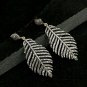 Diamond Leaves Earring 925 Silver Diamond Palm Leaves Designer Earring Gifts.