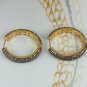 Pave Diamond Hoop Earring 925 Silver Diamond Big Hoop Earring Wedding Earrings.