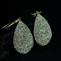 Diamond Drop Shape Earring 925 Silver Drop Shape Designer Earring Jewelry Gift.