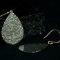 Diamond Drop Shape Earring 925 Silver Drop Shape Designer Earring Jewelry Gift.