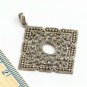 Diamond Handmade Pendant Charm 925 Silver Pave Diamond Antique Pendant Gift.