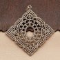 Diamond Handmade Pendant Charm 925 Silver Pave Diamond Antique Pendant Gift.