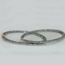 Diamond Hoop Earring Big Hoop Diamond Jewelry 925 Sterling Silver Jewelry Gift. Diamond Hoop Earring Big Hoop Diamond Jewelry 925 Sterling Silver Jewelry Gift.