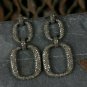 Pave Diamond Chain Link Earring 925 Silver Diamond Handmade Earring Wedding Gift