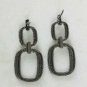 Pave Diamond Chain Link Earring 925 Silver Diamond Handmade Earring Wedding Gift