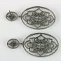 Diamond Flower Dangle Earring Boho 925 Sterling Silver Jewelry Birthday Gift.