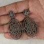 Diamond Flower Dangle Earring Boho 925 Sterling Silver Jewelry Birthday Gift.