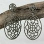 Diamond Flower Dangle Earring Boho 925 Sterling Silver Jewelry Birthday Gift.
