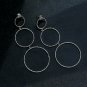 Big Hoop Earring 925 Silver Diamond Hoop Dangle Earring Designer Wedding Jewelry