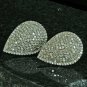 Diamond Pear Shaped Earring Stud 925 Silver Women Diamond Jewelry Earring Gift.