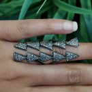 Designer Diamond Full Finger Ring 925 Silver Everyday Diamond Ring Jewelry Gift. Designer Diamond Full Finger Ring 925 Silver Everyday Diamond Ring Jewelry Gift.