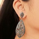 Drop Earring Pave Diamond 925 Silver Fine Drop Clip Earring Mother's Day Gift. Drop Earring Pave Diamond 925 Silver Fine Drop Clip Earring Mother's Day Gift.