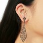Pave Diamond Earring Antique Design 925 Silver Fashion Diamond Earring Jewelry.