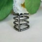 Cage Ring Pave Diamond Ring 925 Silver Diamond Anniversary Diamond Ring.