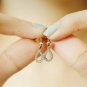 Cluster Pear TearDrop Shape Earrings For Women 14k Solid Gold Diamond Earring.