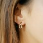 Cluster Pear TearDrop Shape Earrings For Women 14k Solid Gold Diamond Earring.