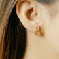 Diamond Earring Studs Solid 14k Gold Square Shape Diamond Studs Geometric Shape.