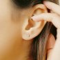 Solitaire Round Diamond Ear Stud 14k Solid Gold Dainty Earring Wedding Jewelry.