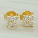 Diamond Studs Earrings Square Cluster Solid 14k Gold Cluster Studs Wedding Gift. Diamond Studs Earrings Square Cluster Solid 14k Gold Cluster Studs Wedding Gift.