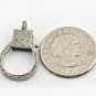 Natural Pave Diamond Lobster Clasps 925 Silver Jewelry Making Supplies.