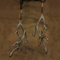 Deer Antler Earring Pave Diamond Fine Earring 14k Gold&925 Silver Earring.