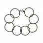 Pave Diamond Circle Chain Bracelet 925 Silver Diamond Chain Bracelet Jewelry.