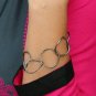 Pave Diamond Circle Chain Bracelet 925 Silver Diamond Chain Bracelet Jewelry.