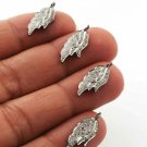 Pave Diamond Antique Feather Pendant 925 Silver Charm Pendant Additional Finding Pave Diamond Antique Feather Pendant 925 Silver Charm Pendant Additional Finding