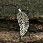 Pave Diamond Charm Necklace 925 Silver Diamond Leaf Charm Pendant Wedding Gift.