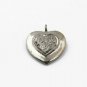Pave Diamond Heart Charm Pendant 925 Silver Diamond Charm Pendant Jewelry Gift.