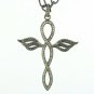 Pave Diamond Cross Necklace 925 Silver Diamond Religious Charm Pendant Gift.