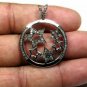 Pave Diamond Star Necklace 925 Silver Diamond Round Star Pendant Handmade Gift.