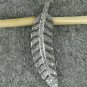 Leaf Pendant Pave Diamond 925 Silver Leaf Anniversary Diamond Pendant Charm.