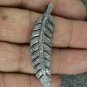 Leaf Pendant Pave Diamond 925 Silver Leaf Anniversary Diamond Pendant Charm.